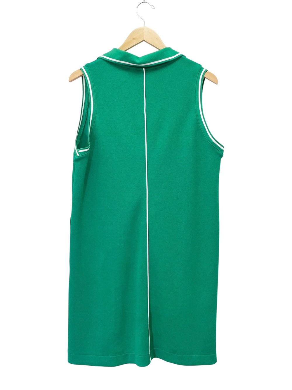SPANX AirPique Polo Tank Dress L Field Green Sleeveless Athletic Mini Pockets - Picture 3 of 11